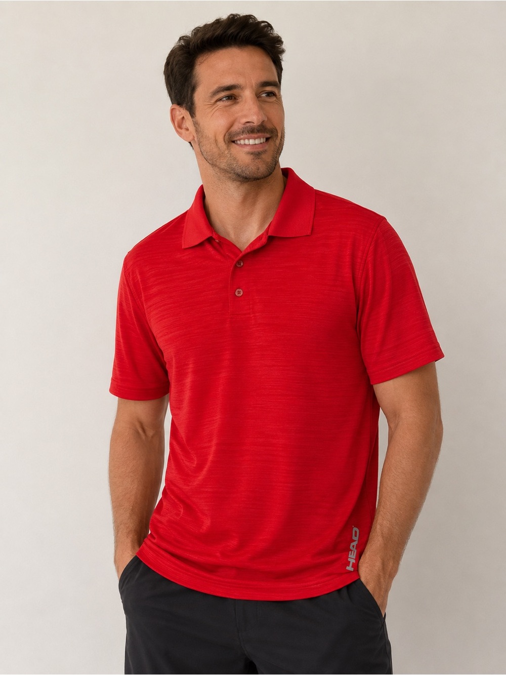 HEAD Men’s Bright Red Short-Sleeve Polo